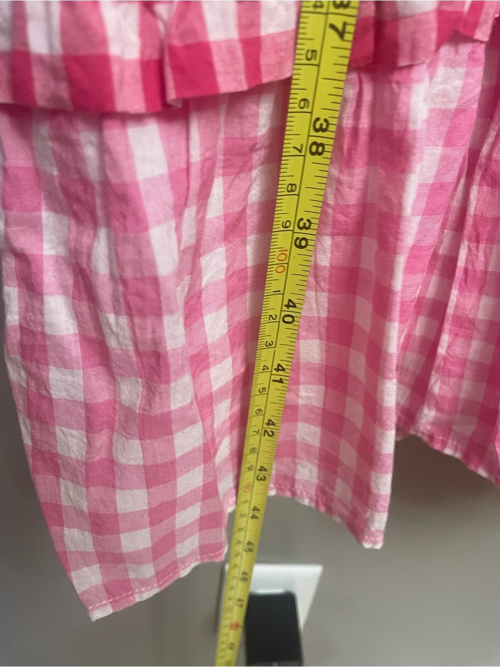 Draper James Pink Gingham Smocked Midi Sundress Medium Cottagecore - Picture 4 of 10